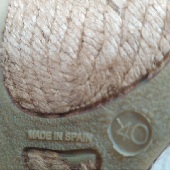 Eric Michael Espadrille Wrap Sandal Boho Ribbon Sequin Size EU 40 9 1/2 - Picture 11 of 12